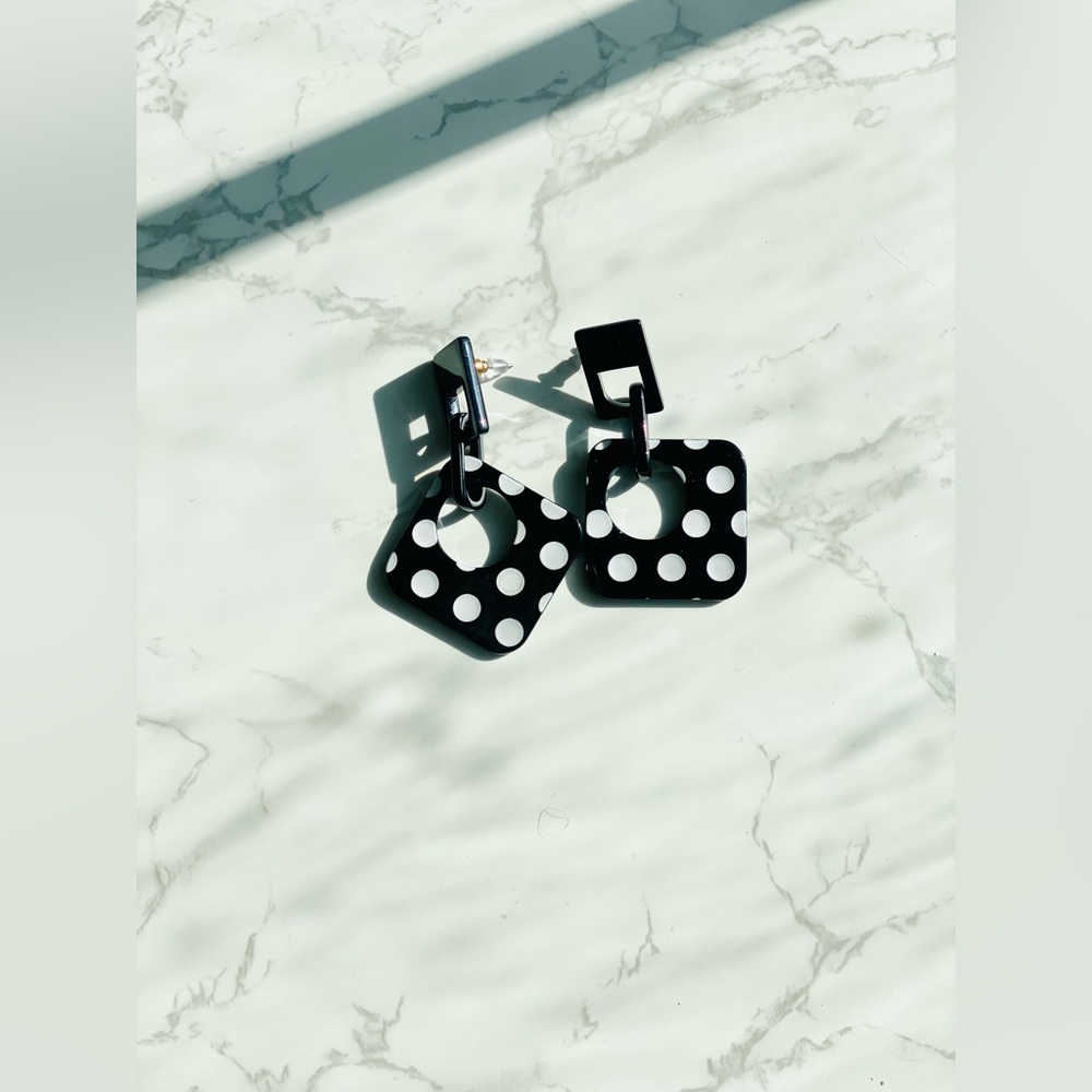 Polka Dot Fashion Earrings
